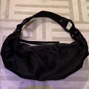 NWOT Express Black satin like small shoulder bag